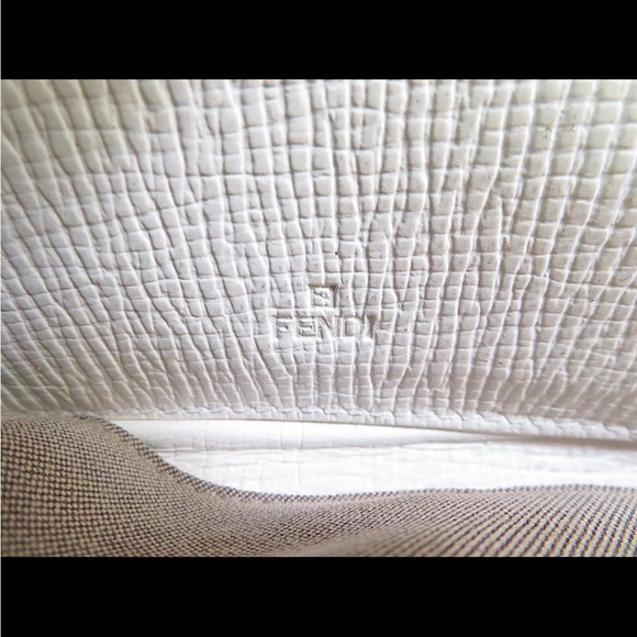 SOLD❤️ FENDI Multicolor Zucca PVC Canvas Long Zippy Wallet White Logo RARE - Picture 13 of 13